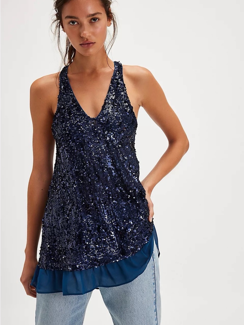 Free People Bejeweled Mini Slip
